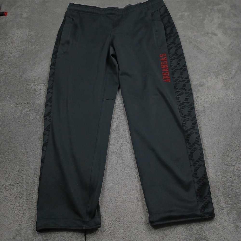 Arkansas Razorbacks Pants Mens‎ Medium Gray Nike Dri Fit Casual